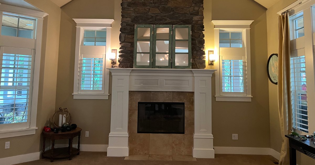 The before photo of the Sammamish House living room in this Bellevue, Washington home by Sherri Monte, interior designer at, Elegant Simplicity.