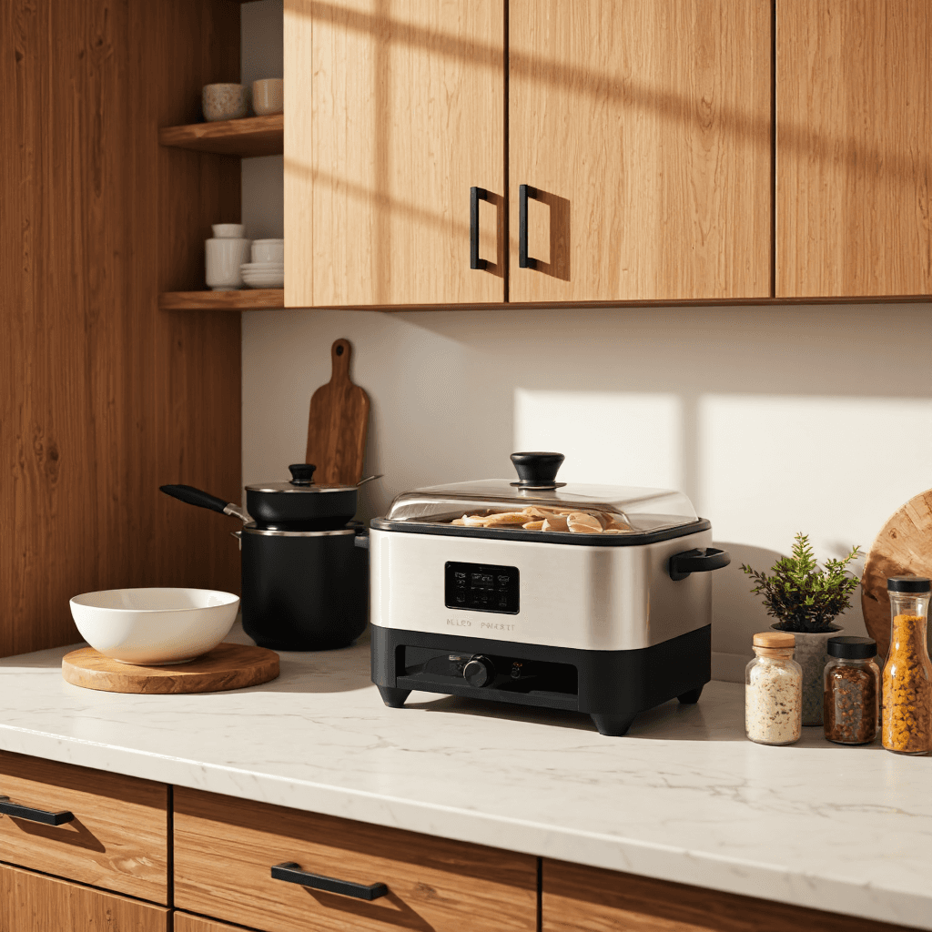 product photography of food warmer