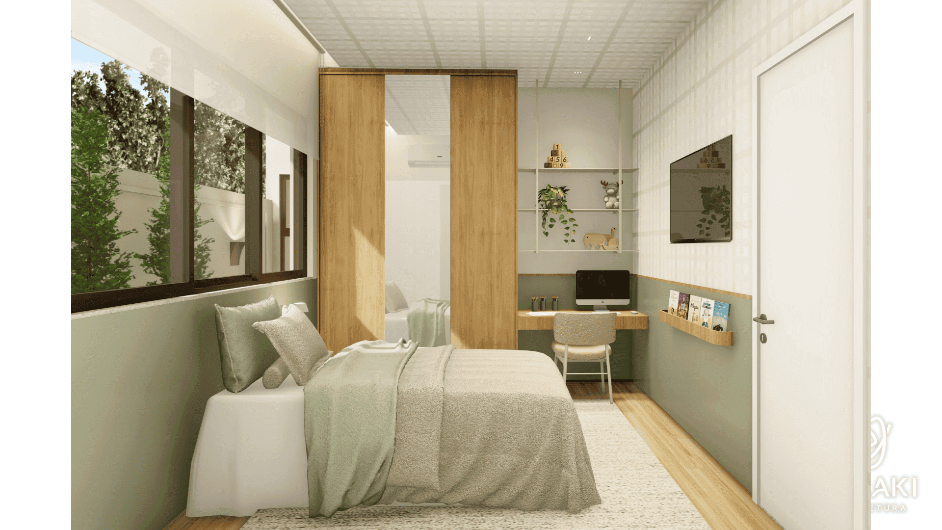 O projeto de interiores foi desenvolvido para traduzir uma estética contemporânea, elegante e atemporal. A proposta prioriza ambientes amplos, integrados e bem iluminados, onde cada detalhe contribui para uma atmosfera acolhedora e sofisticada. A paleta de materiais e acabamentos é composta por tons neutros, terrosos e amadeirados claros, criando uma base leve e aconchegante. Essa combinação valoriza a luz natural, proporciona sensação de amplitude e permite que os espaços permaneçam atuais ao longo dos anos. O conceito busca o equilíbrio entre beleza e funcionalidade, com escolhas que promovem conforto no dia a dia sem abrir mão da personalidade. Linhas retas, mobiliário contemporâneo, iluminação estratégica e texturas naturais compõem ambientes modernos, harmoniosos e cheios de identidade. Cada espaço foi pensado para oferecer praticidade e bem-estar, criando uma residência onde arquitetura e interiores se complementam, resultando em um lar sofisticado, acolhedor e preparado para acompanhar a rotina da família.