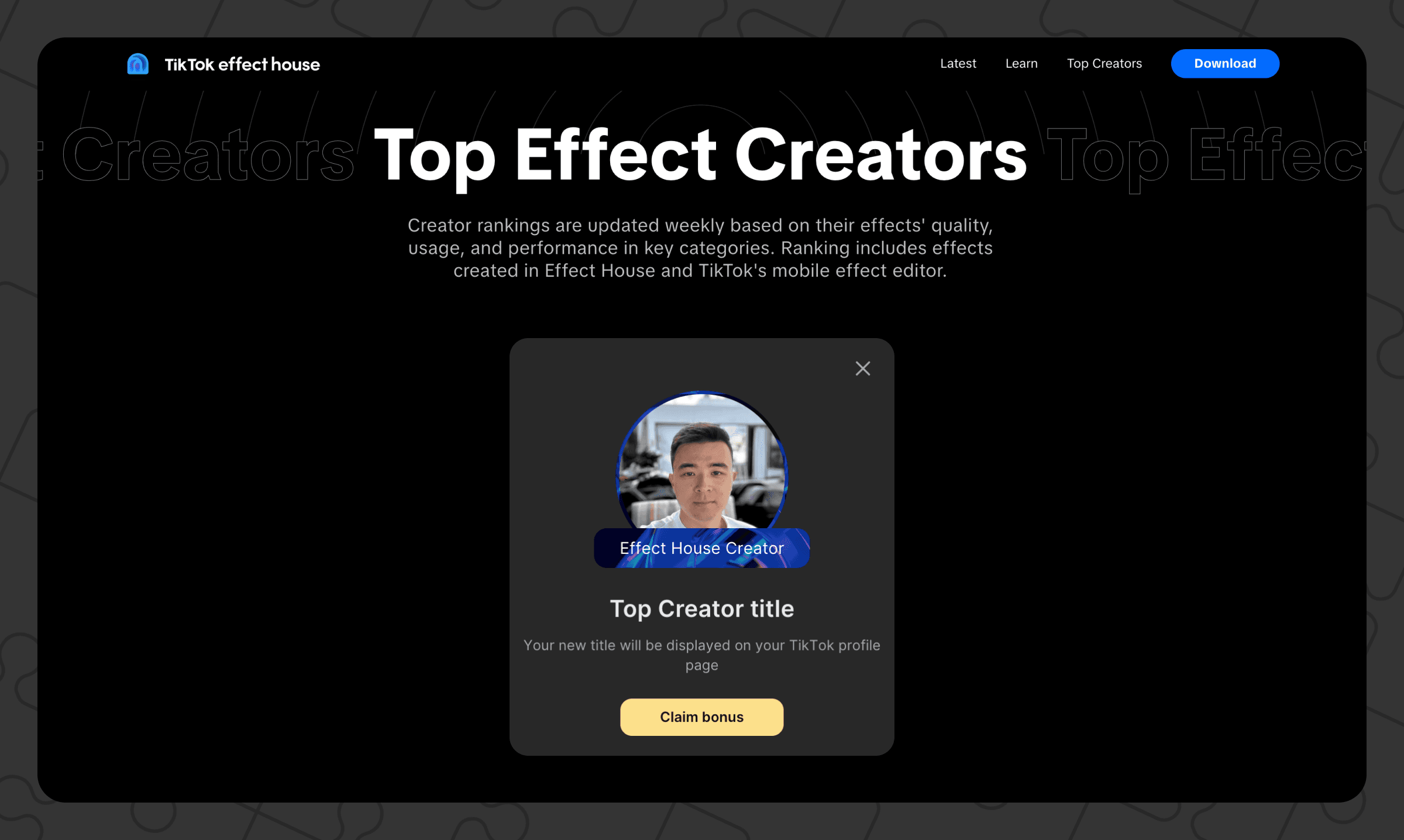 Top effect house creator