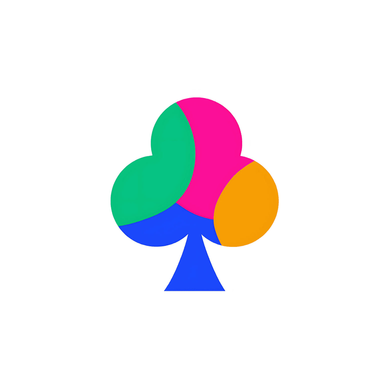 Suhba Club logo — a four-colour clover in green, pink, orange and blue