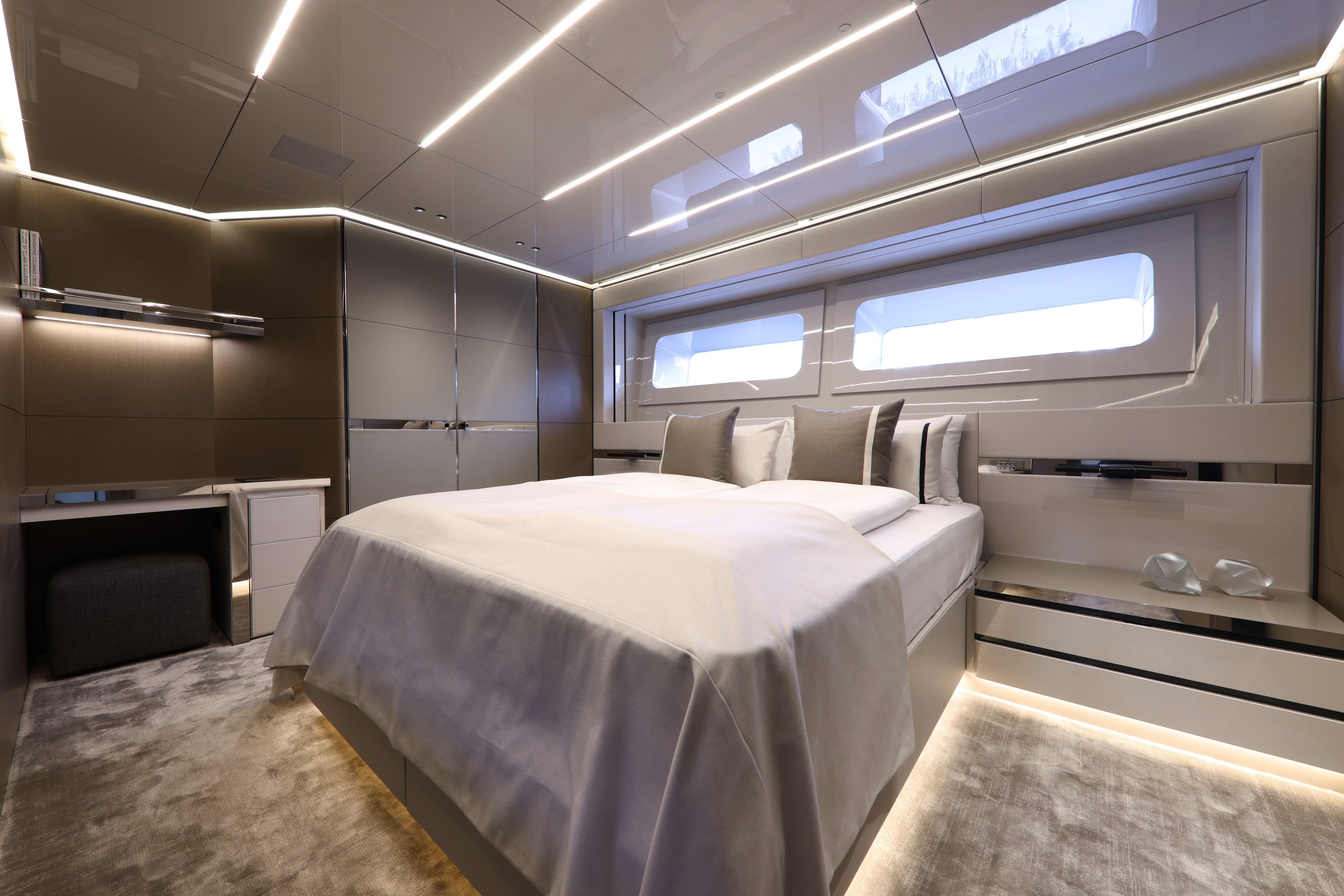 photo of the interior of a luxury yatch