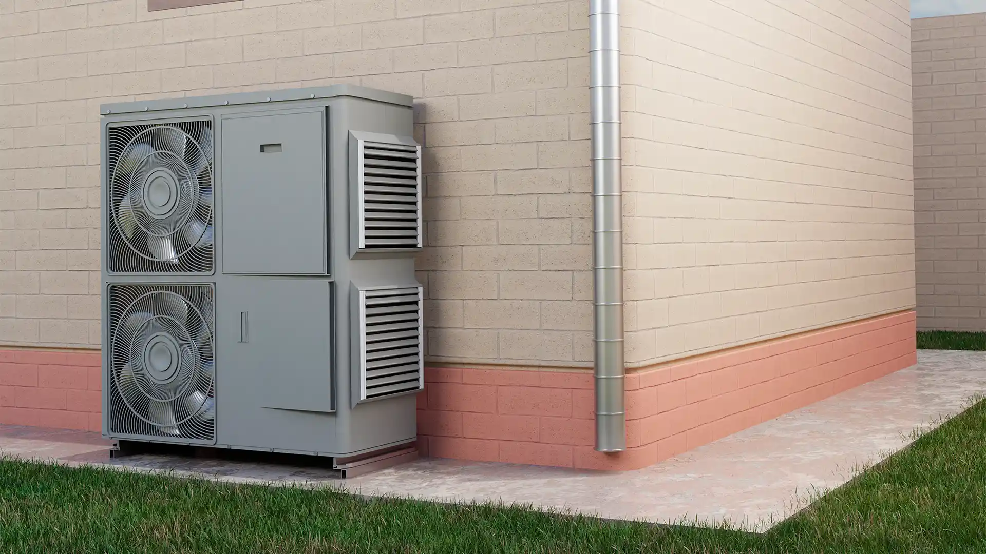 accredited heat pump installers - unit installed outside the property
