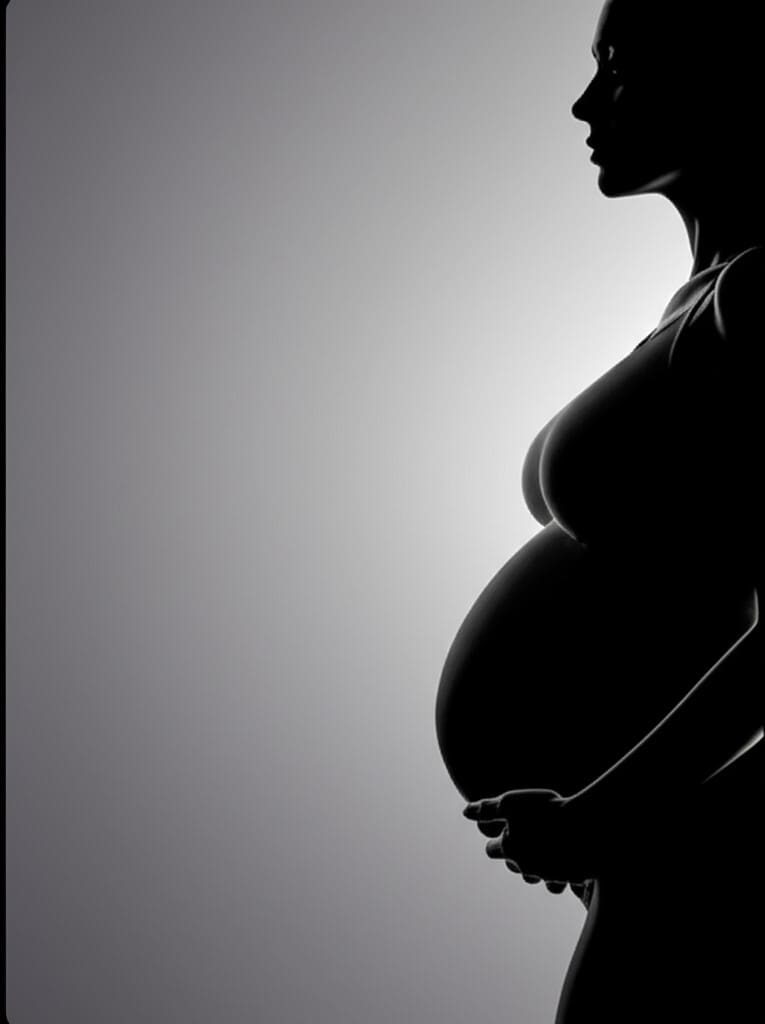 pregnant woman silhouette generator