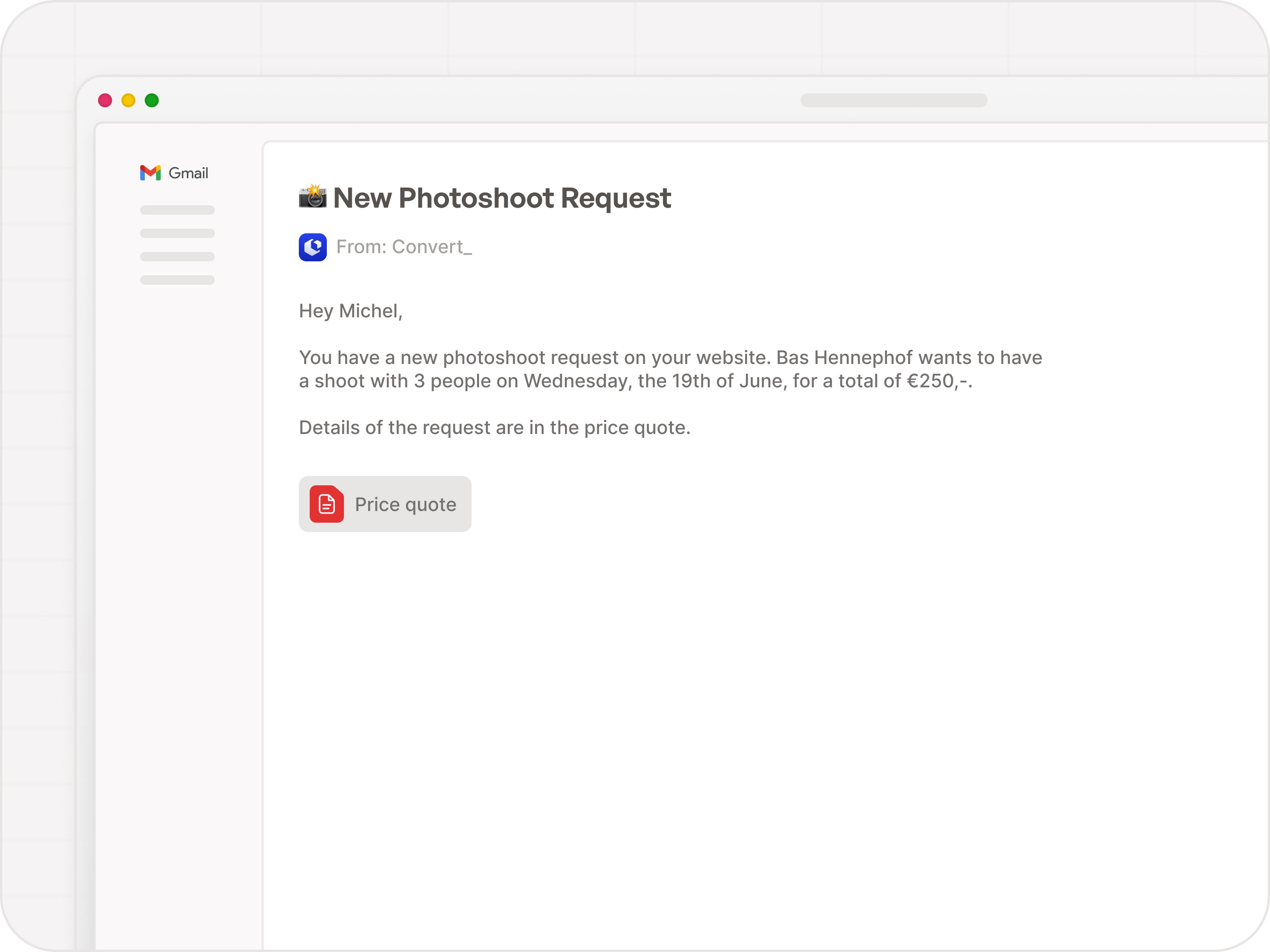 Price quote leads in your inbox