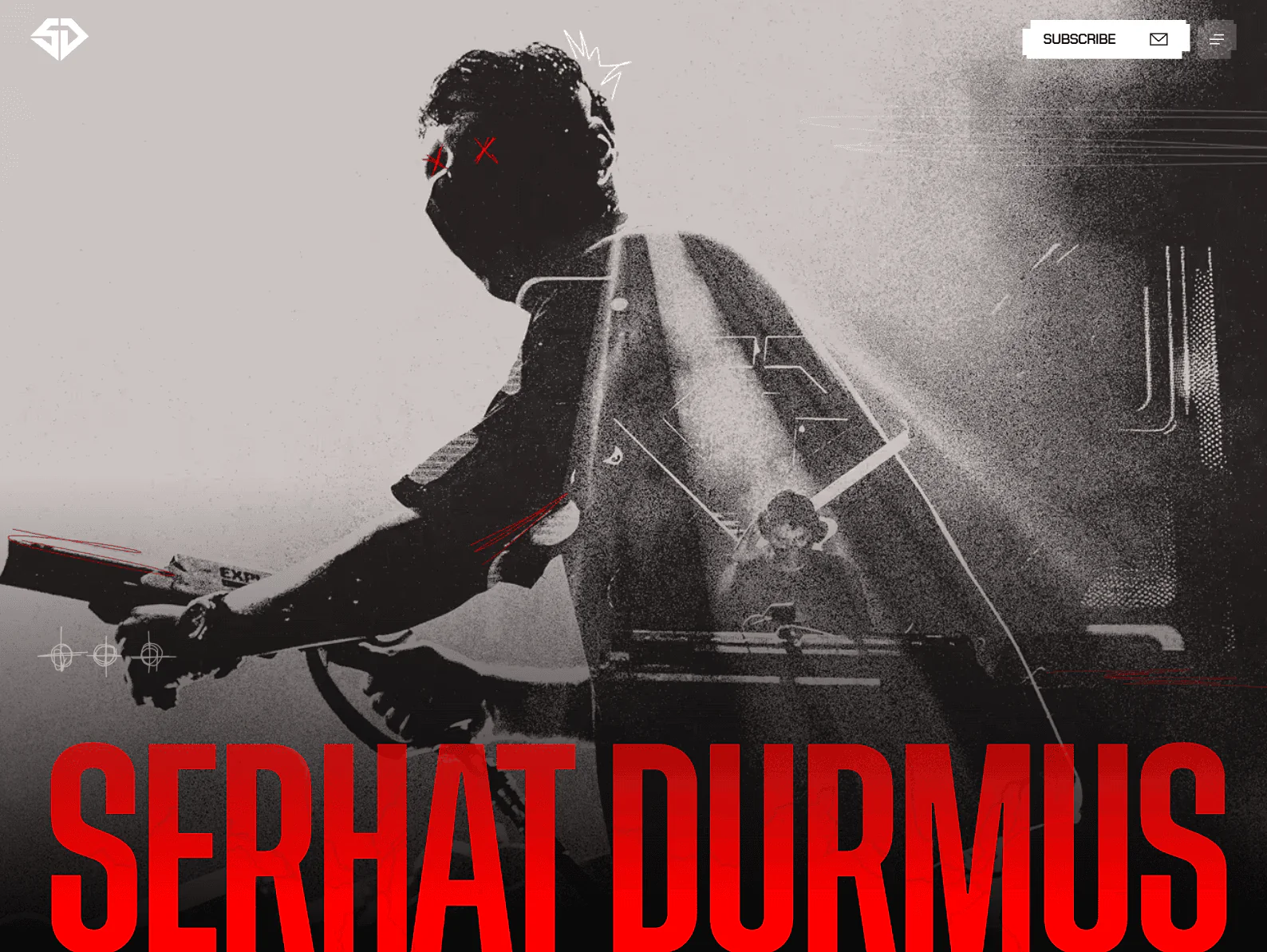 Serhat Durmus website design, musician example