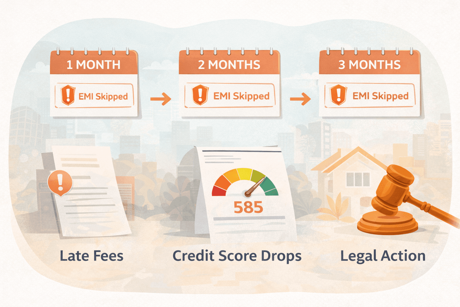 What Happens If I Skip EMIs for 3 Months?