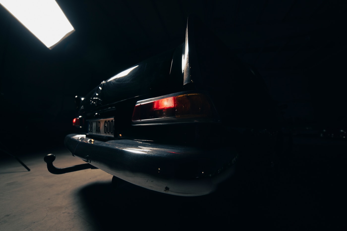 Detailed black sports car