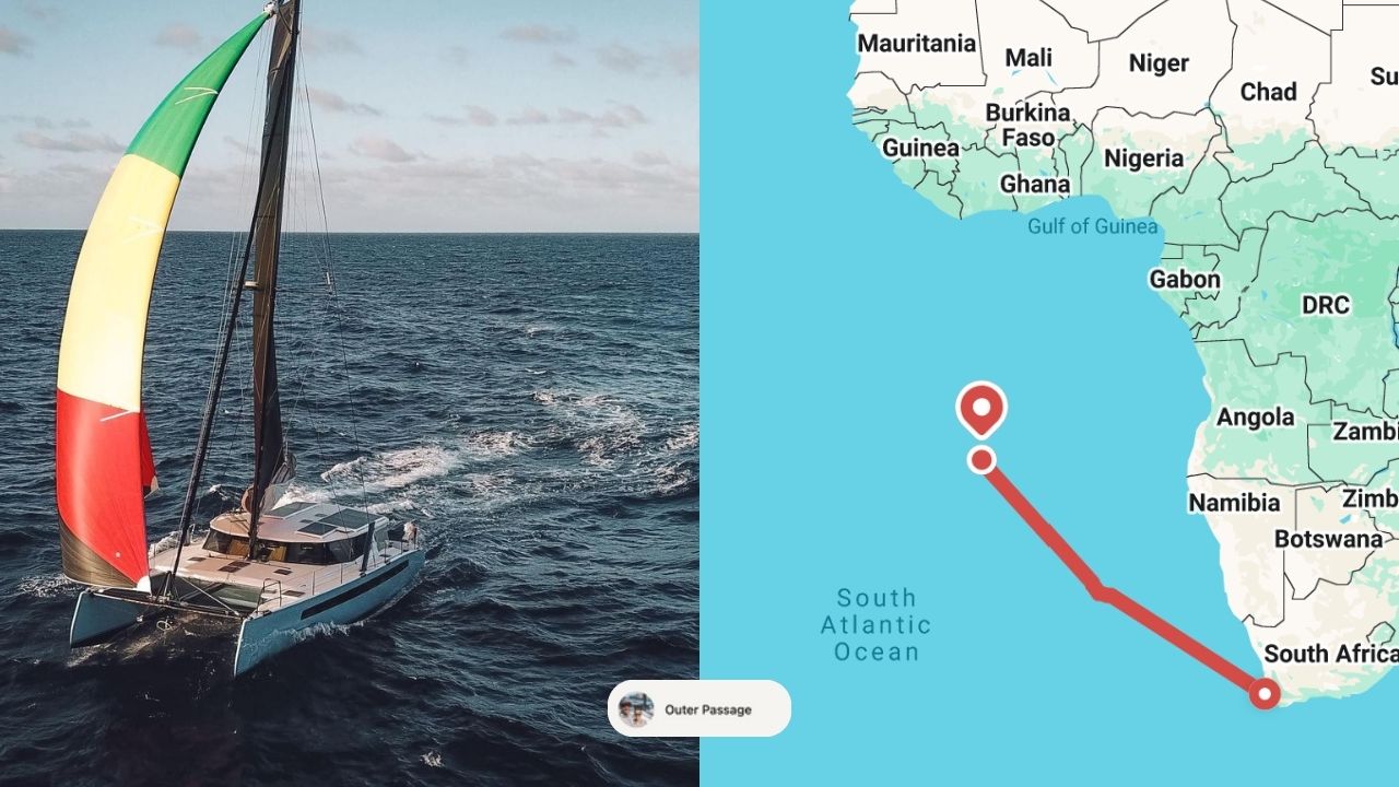 A Catamaran crossing from South Africa to St Helena