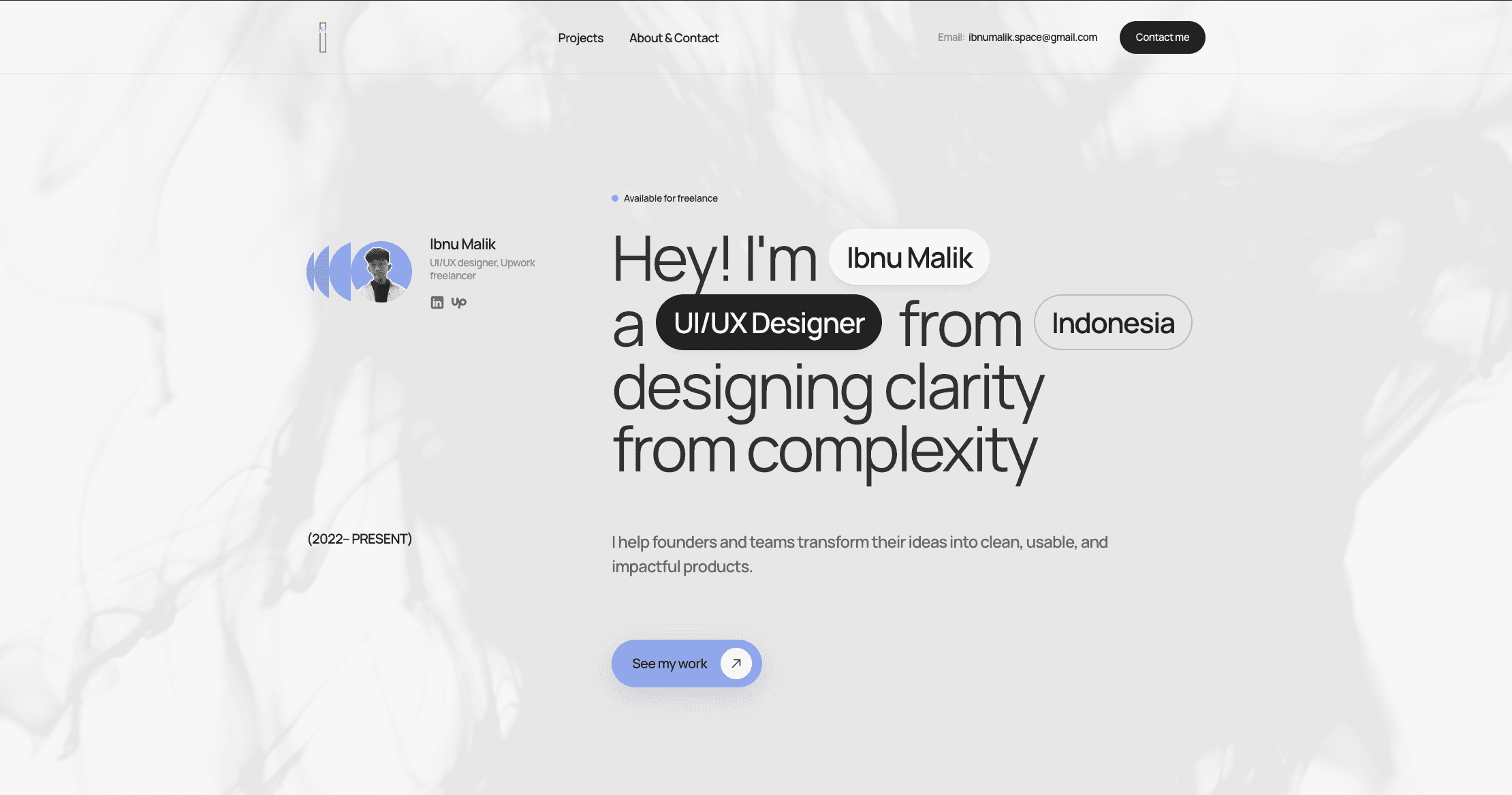 Ibnu Malik – UI/UX Designer | 3+ Years Experience | Top Rated on Upwork