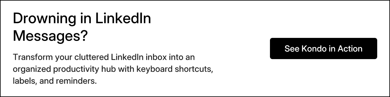 Drowning in LinkedIn Messages?