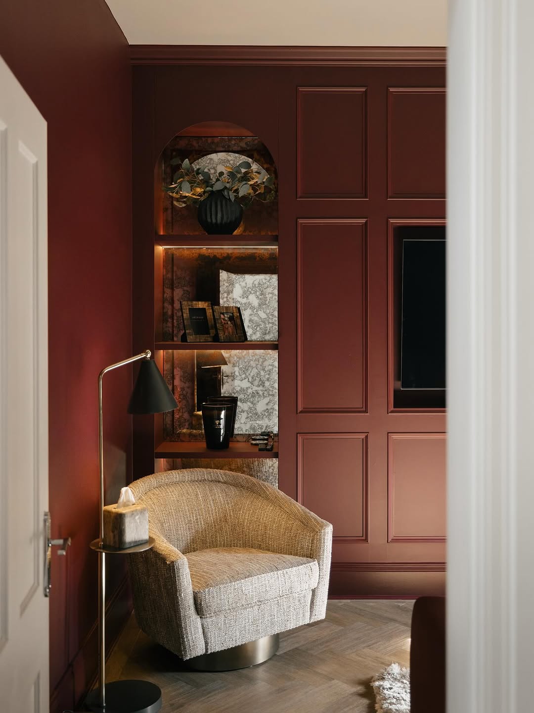 Bespoke Media wall, Panelling and Flooring in Belfast