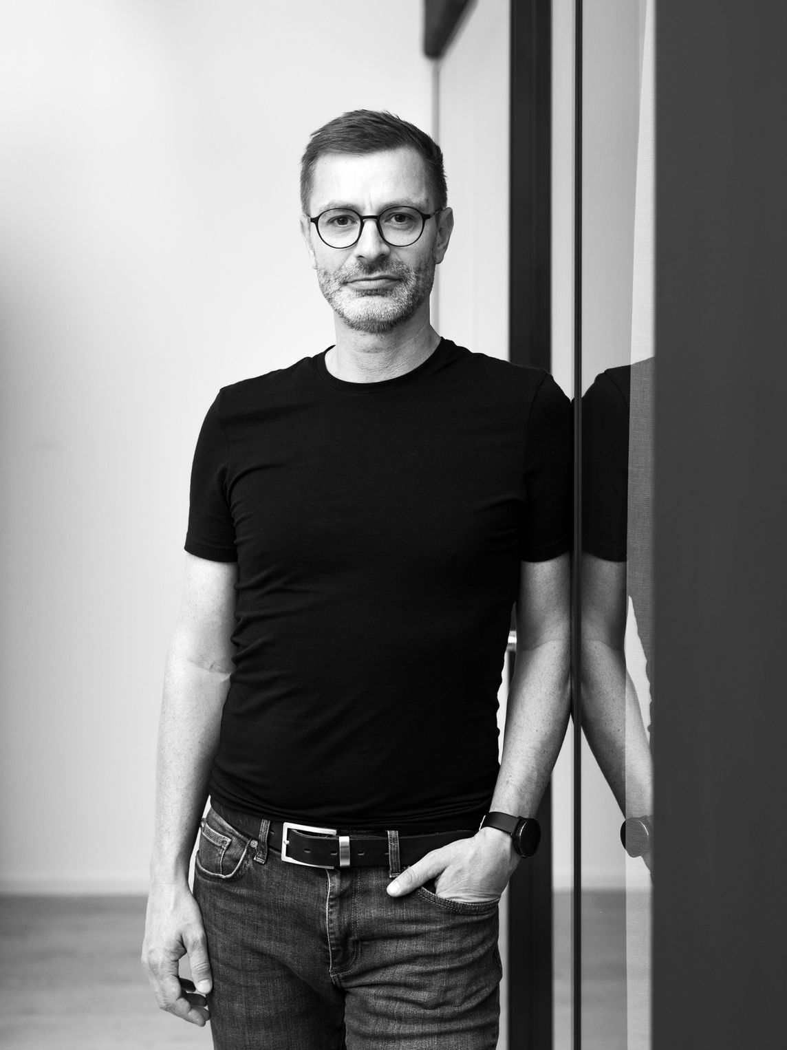 man standing near to tree