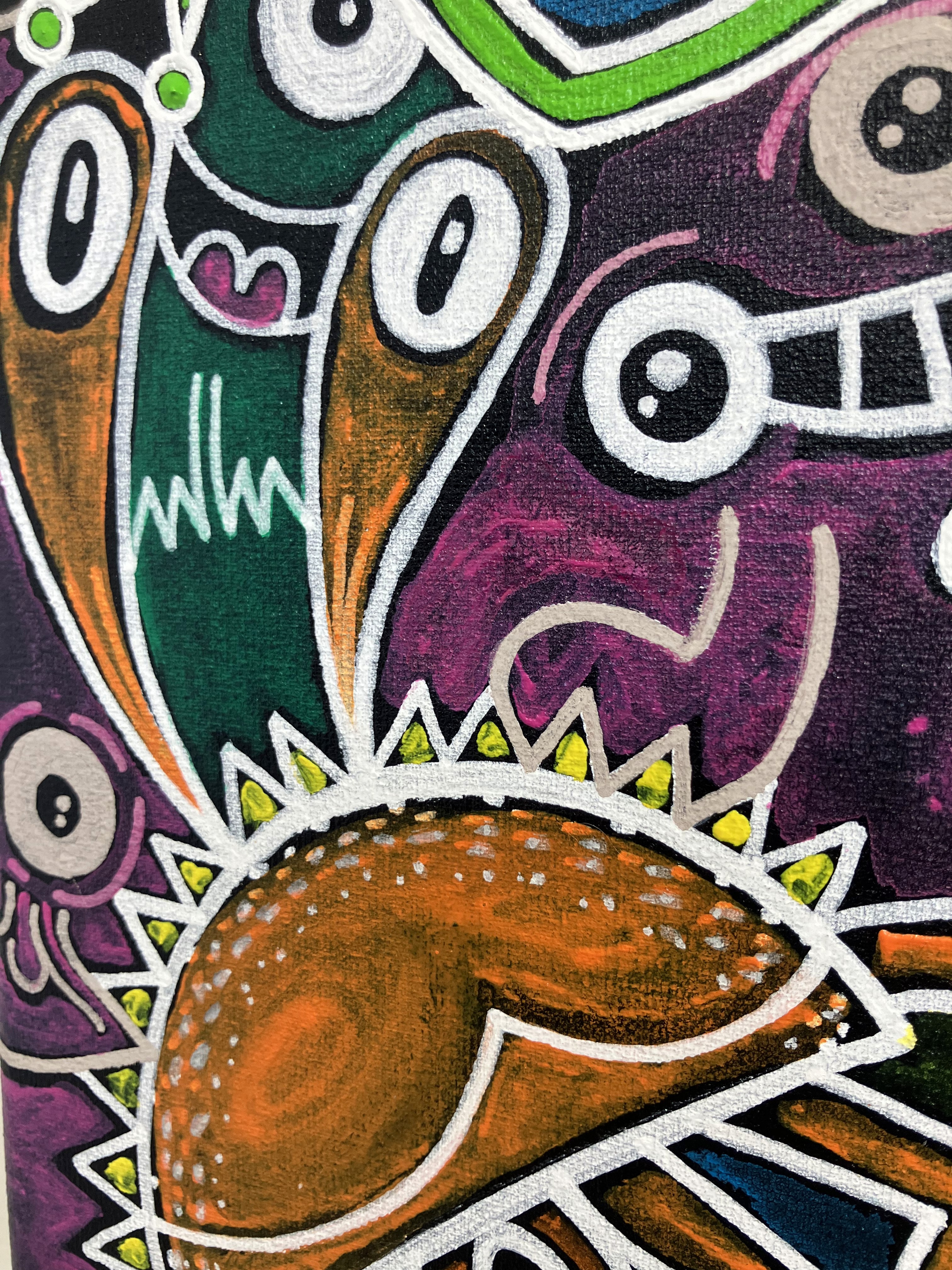 Doodle frogs fiesta. Crab detail