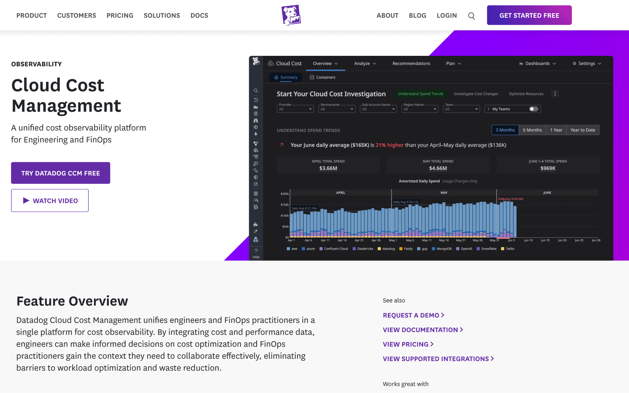 Datadog Cloud Cost Management