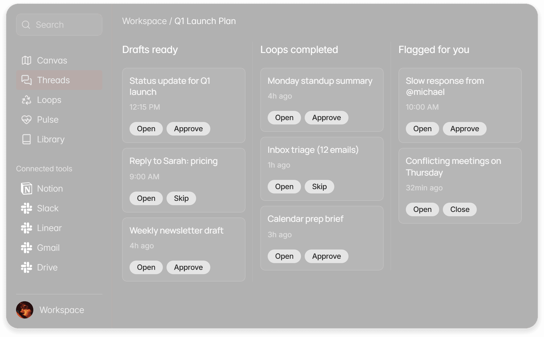 Kanban dashboard UI