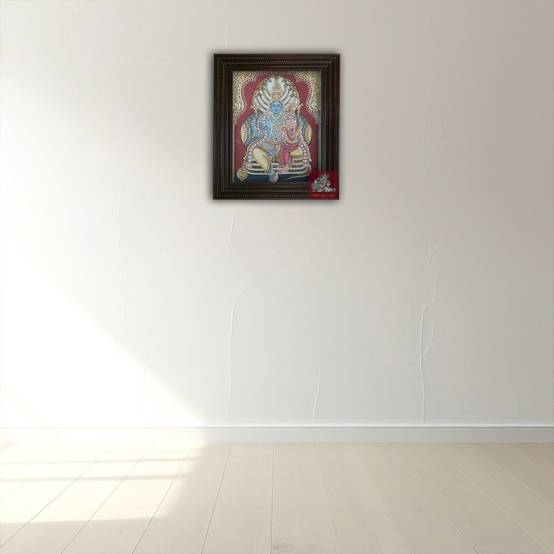 Mahavishnu Tanjore Painting
