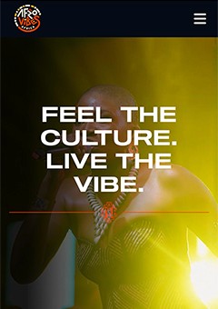 Afrovibes Africa home page UI — digital platform design, MetaCraft.