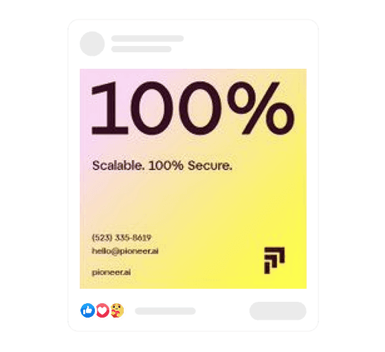 Social media ad mockup featuring a promotional graphic optimized for digital platforms.