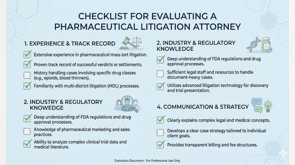 How to choose a qualified GLP-1 attorney checklist of key qualifications