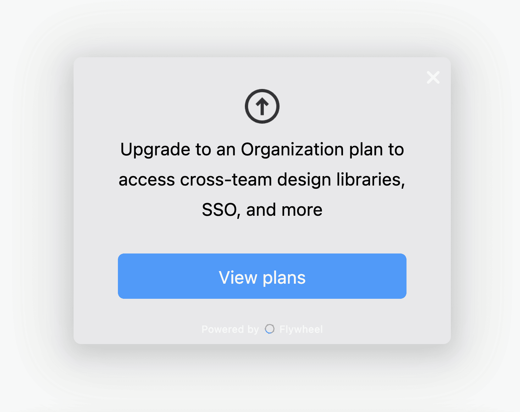 Figma Upgrade Modal