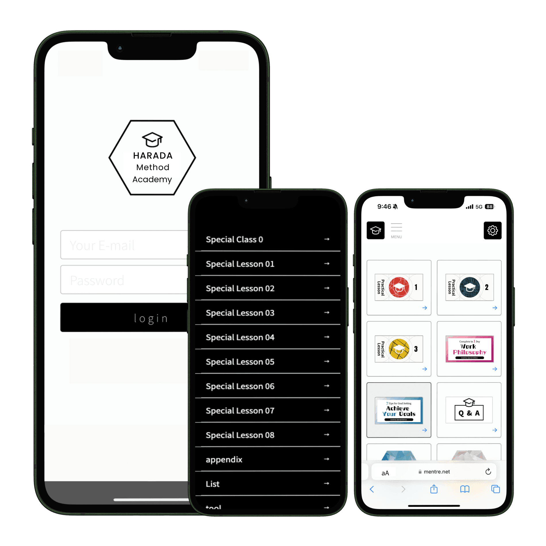 Graphic showing a composition of the app widgets/UI elements