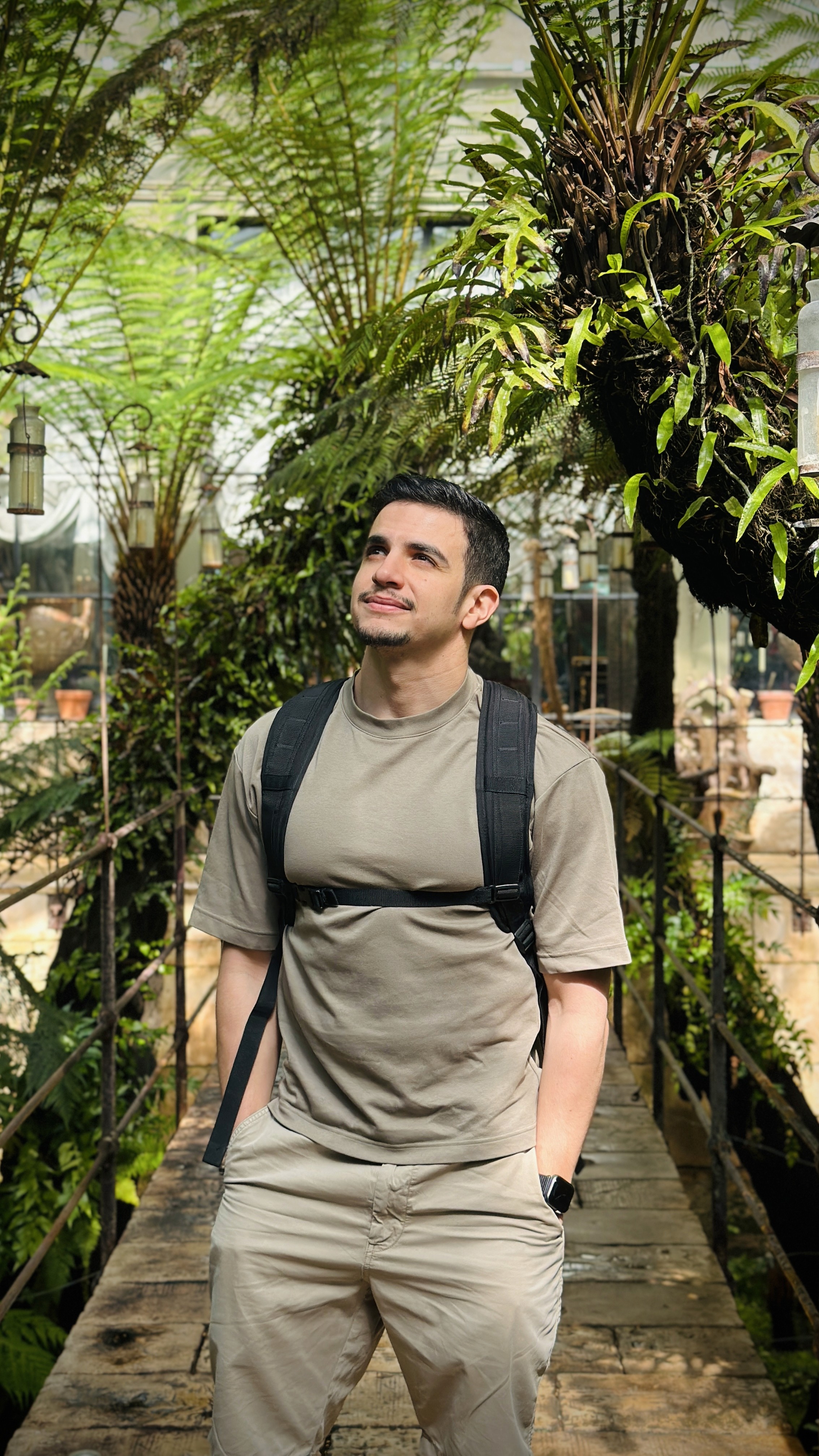 Outdoor Café Seating in a Sunlit Alley