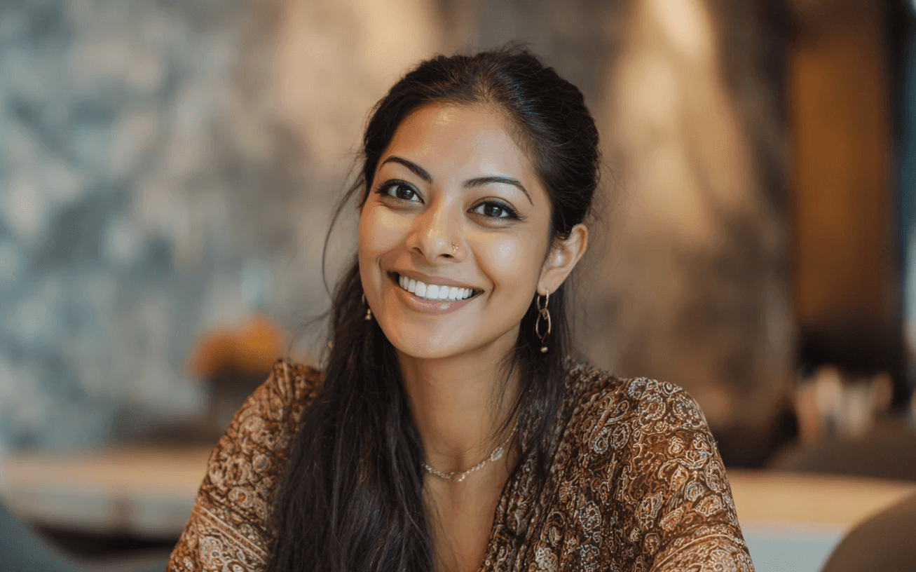 finance team photo smiling customers from krutrim