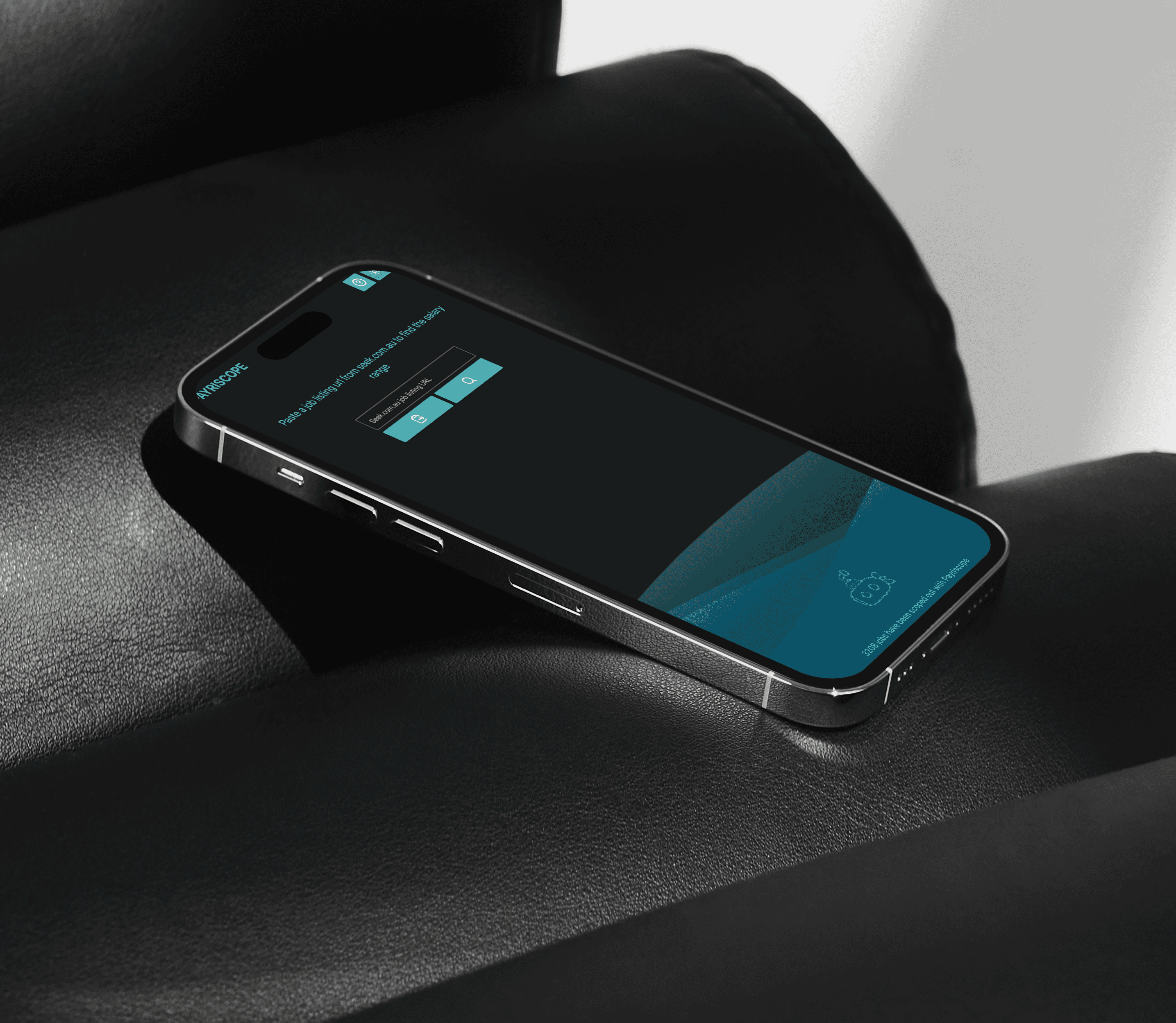 Photo of Payriscope Dark Mode on a phone