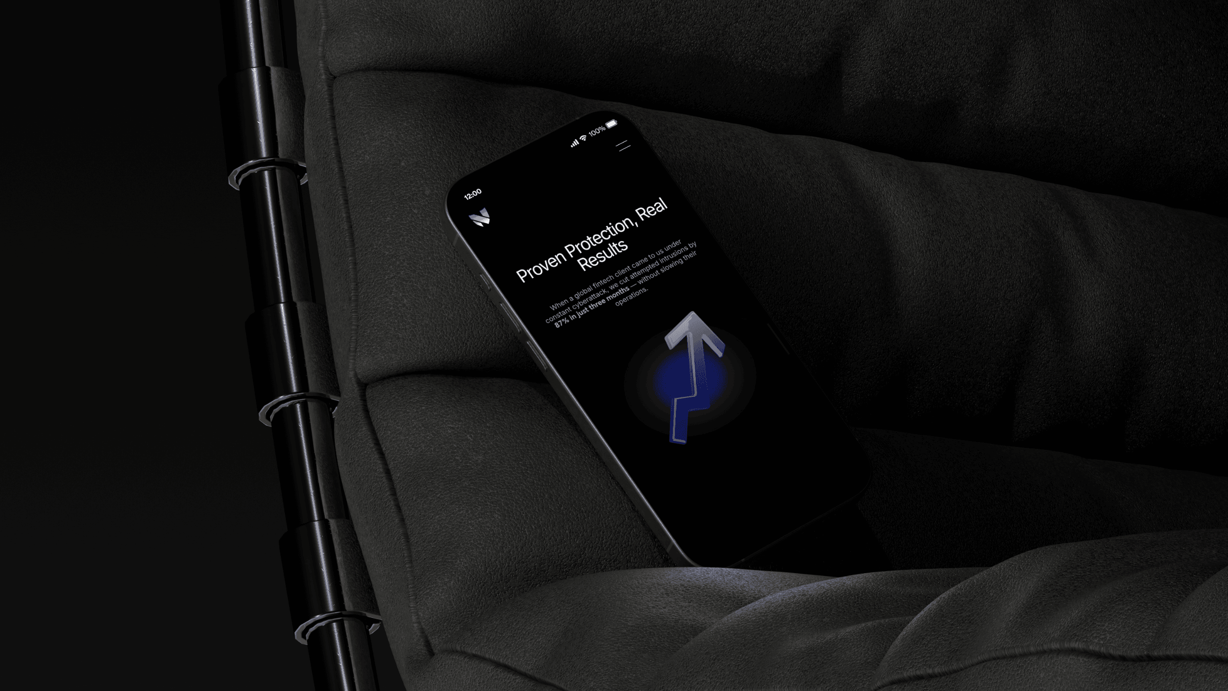 A mockup of the Nexora Systems website on a mobile screen.
