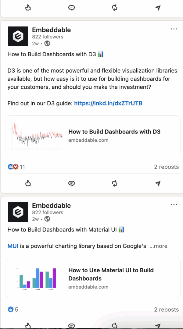 Marketing spotlight: Embeddable Social Media