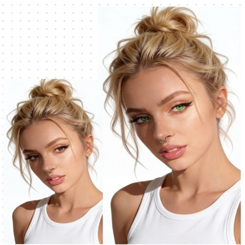 how to change eye color with ai