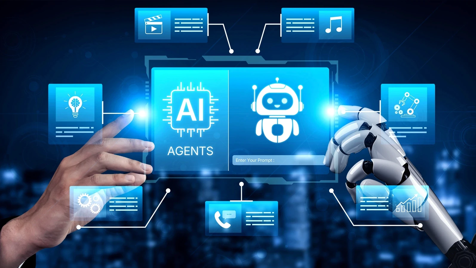 AI agents orchestrate tasks across chat data, calls, and content. AI agents boost productivity with automation, and AI agents improve voice service quality with faster NLP cloud responses. Corpus