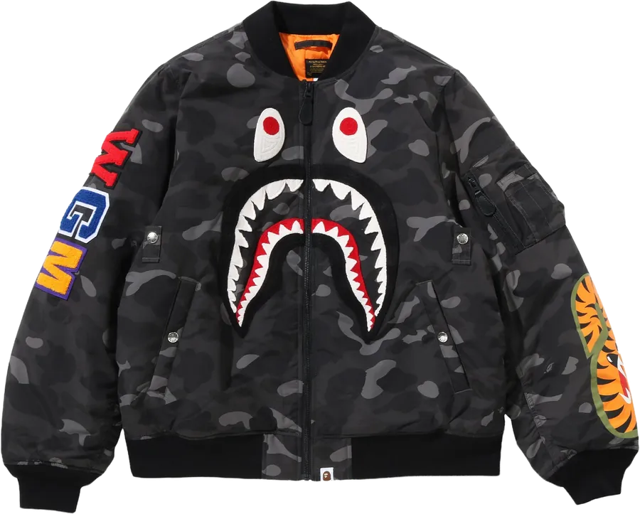Color Camo Shark Ma-1 #1