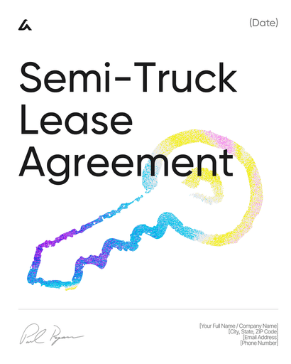 Semi-Truck Lease Agreement