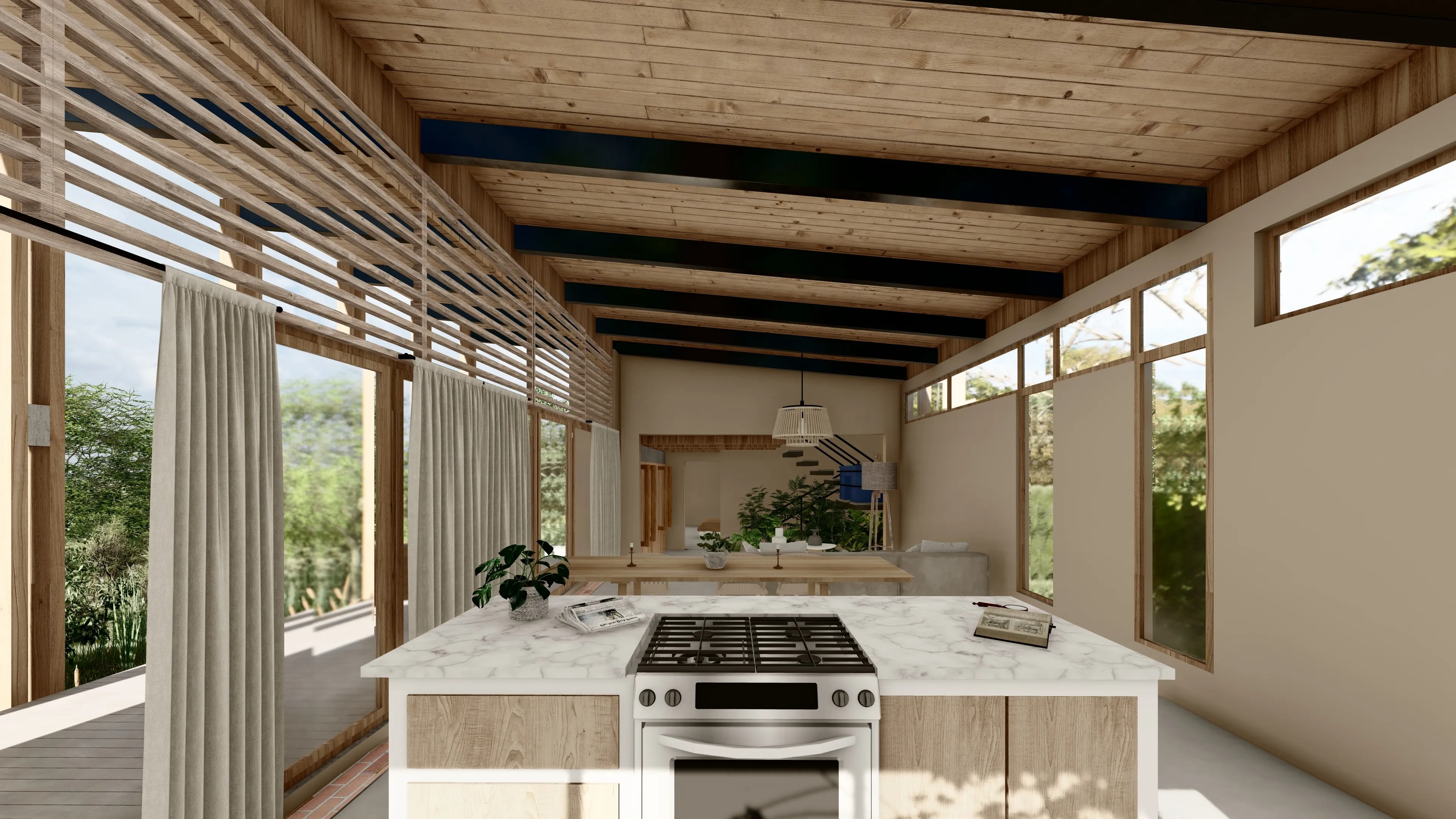 Casa Colina hillside home by Costa Architecture, Nicaragua — interior