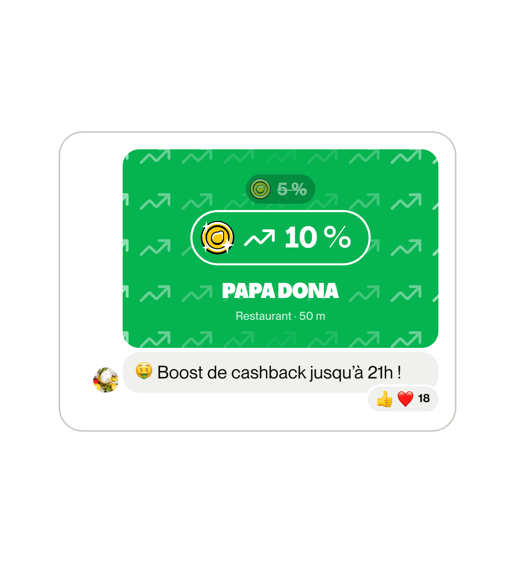 Envie de marquer le coup ? Boostez votre cashback et prévenez les utilisateurs.