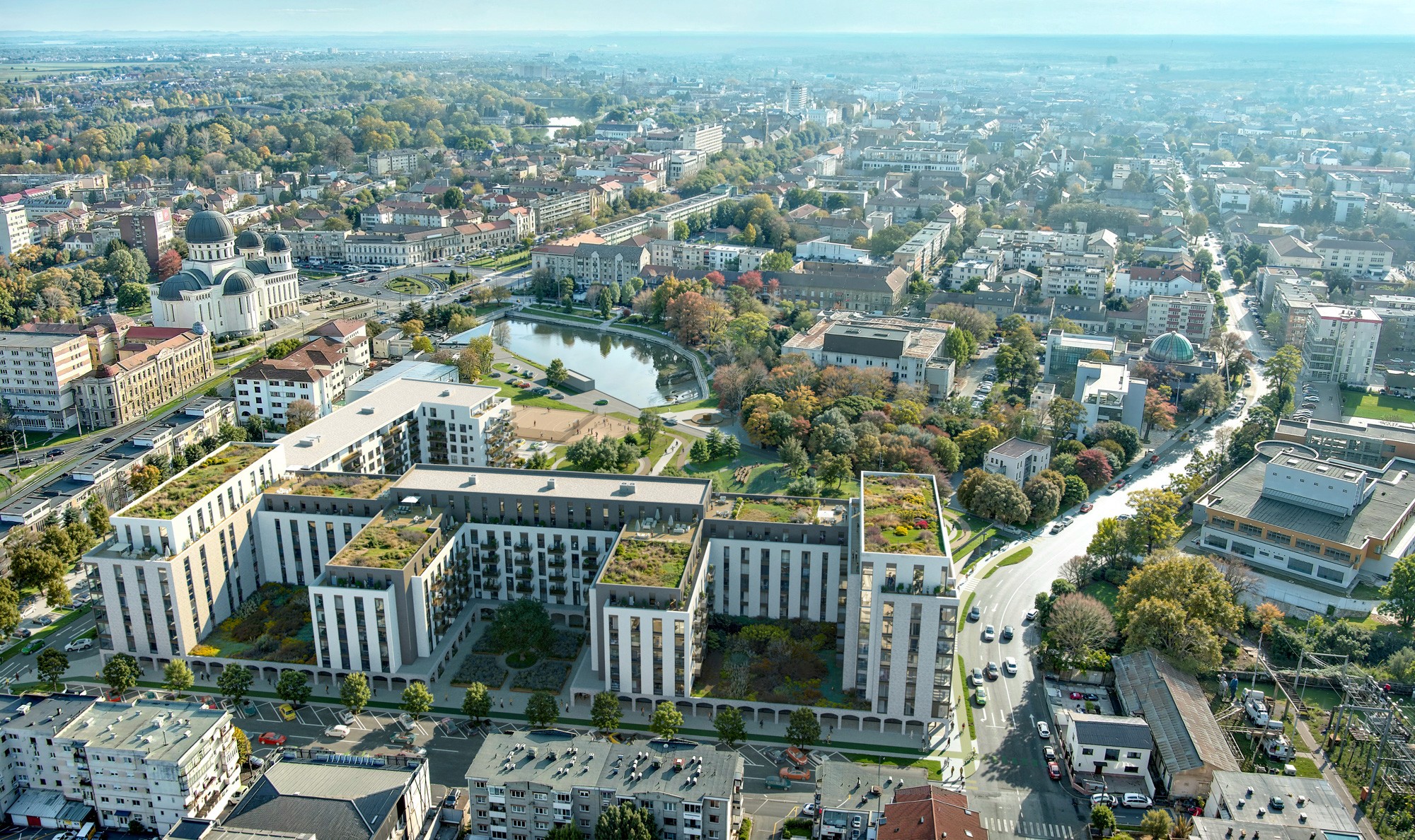 Lakeside Housing Projects Nature Urban Life