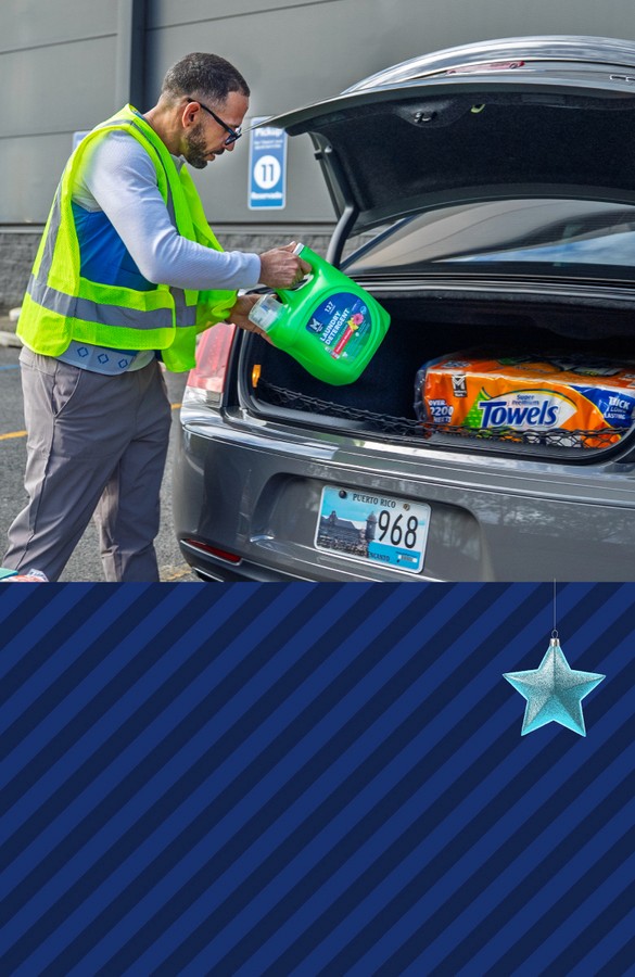 Imagen de un celular  que muestra la recolección de puntos en Sam's Cash