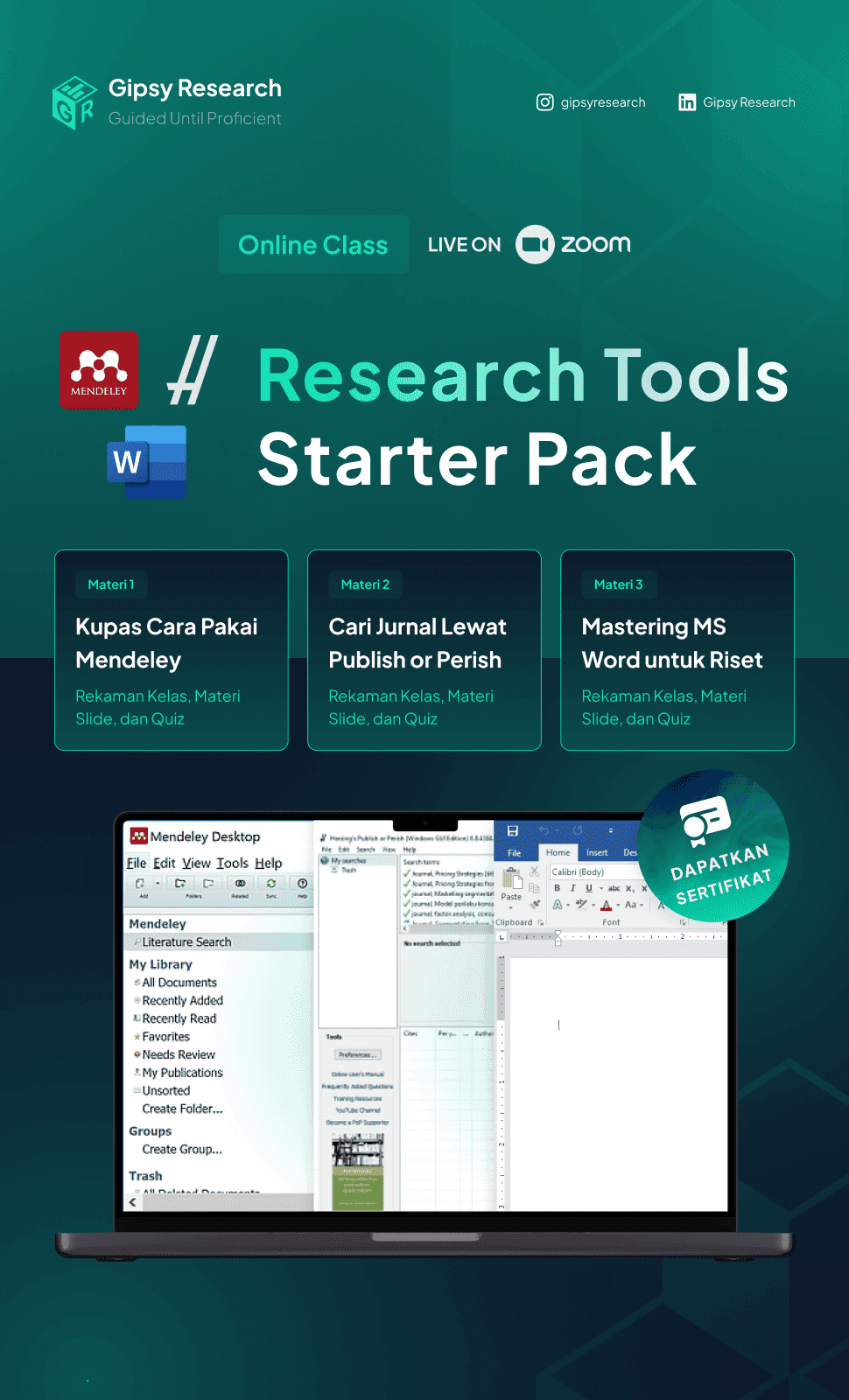 Research Tools Starter Pack Class