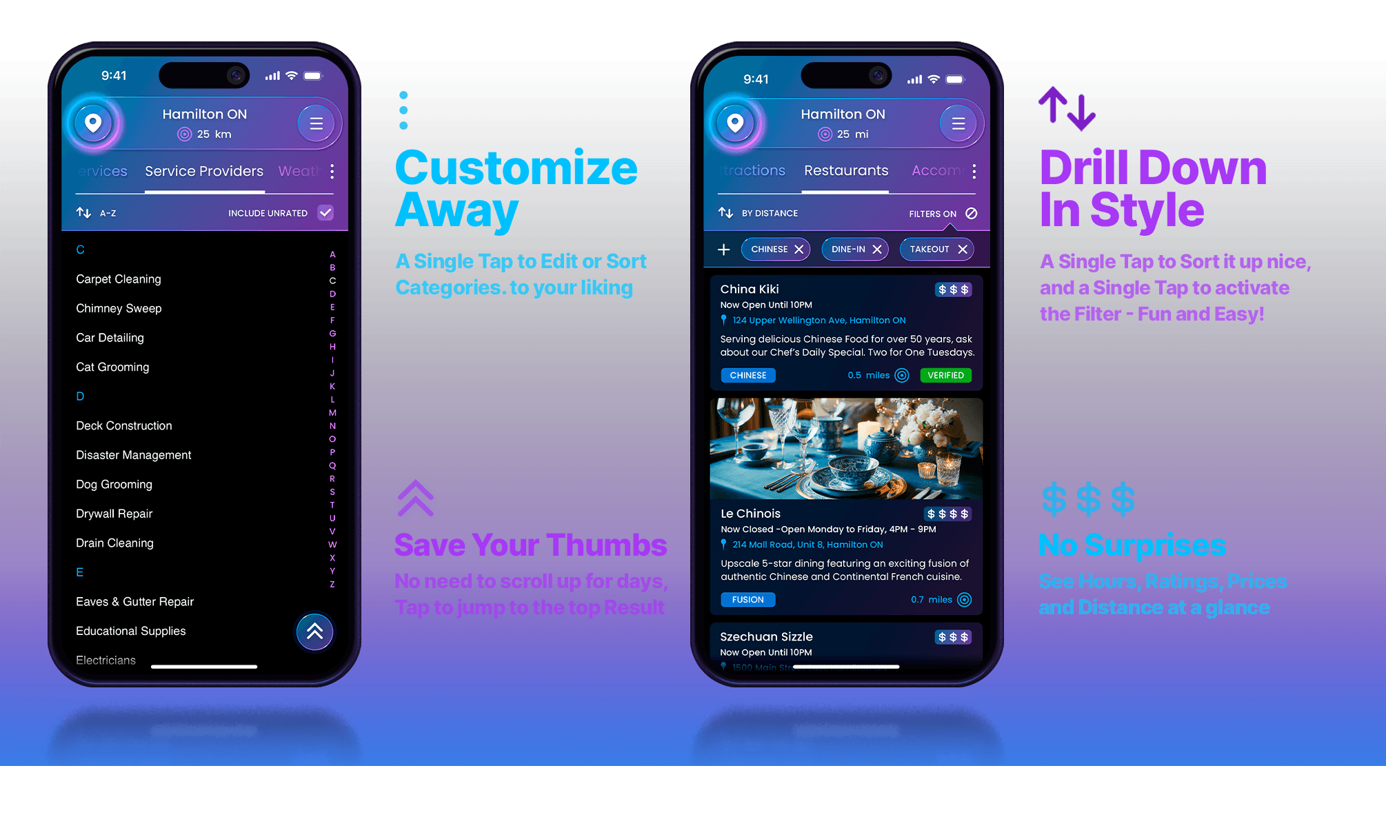 Here I Am AI iPhone App UX UI Product Design Branding