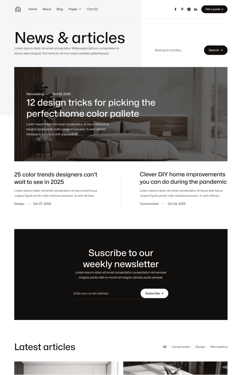 Home V1 - Doctr X Framer Template