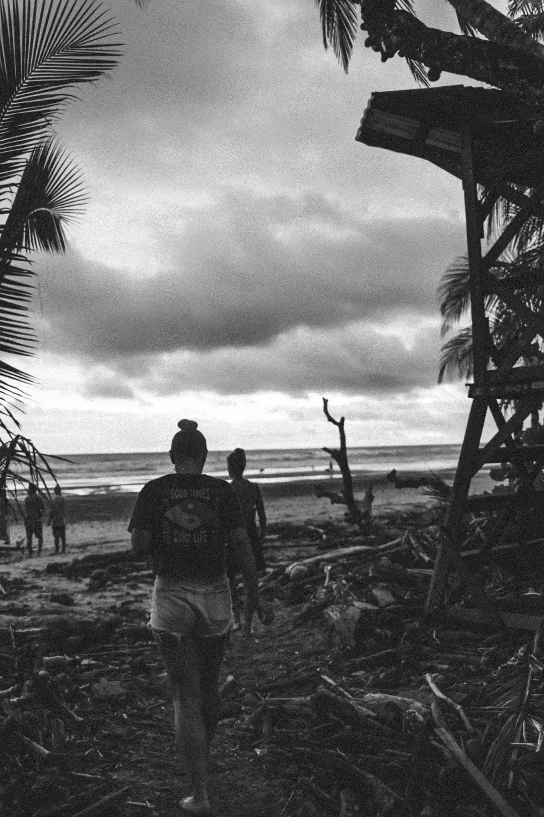 Man doing stunt at beach