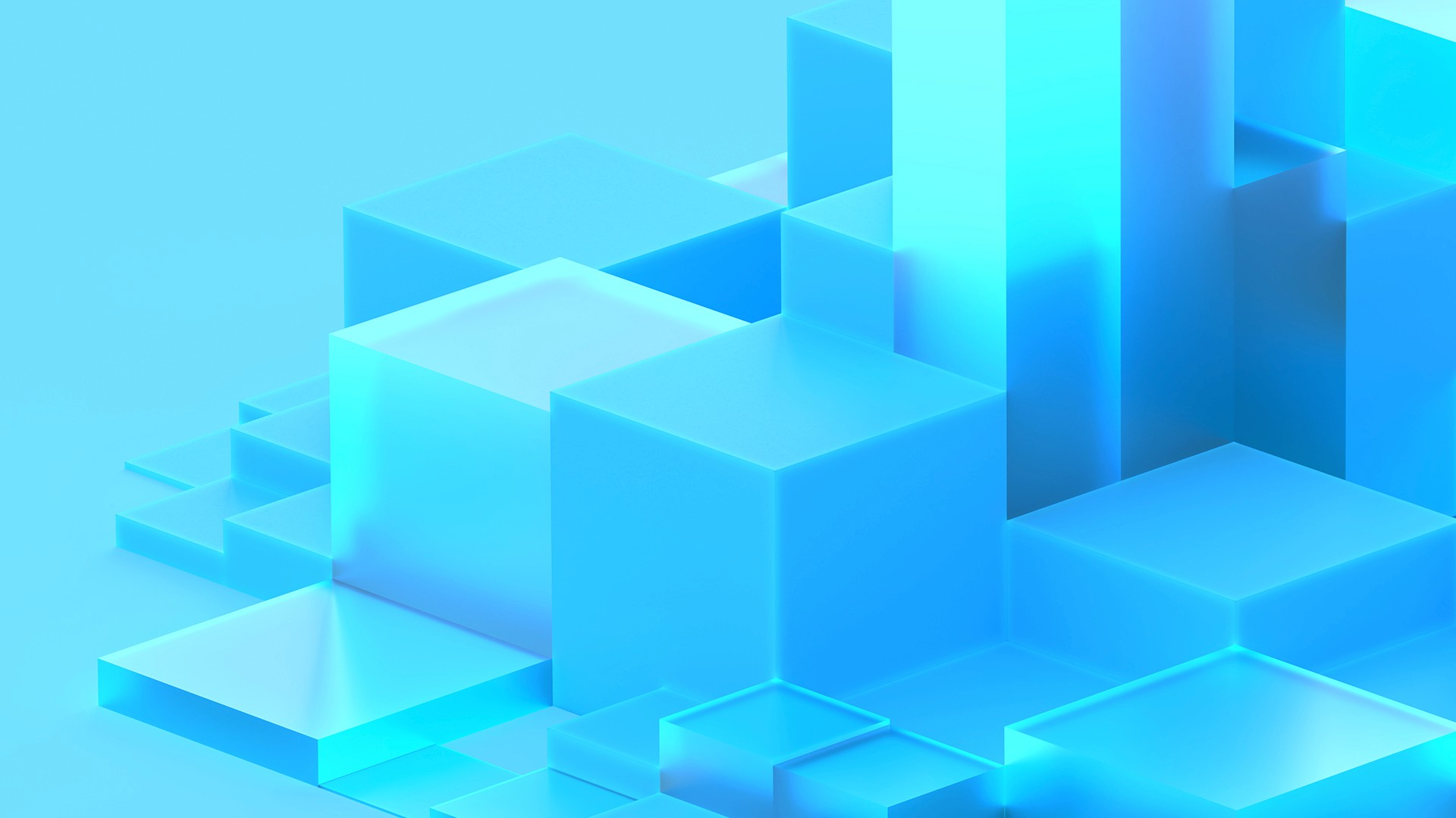 Key visual 3D pattern illustration for Telcell Wallet brand