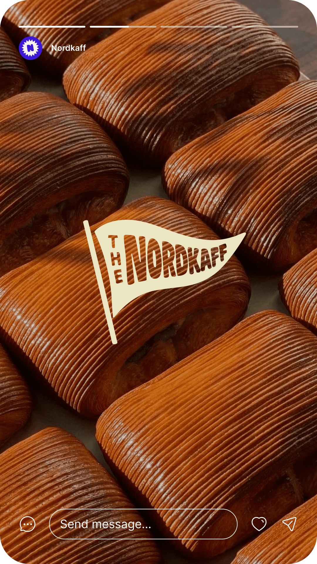 Two friends standing enjoying coffeea box next to glass of wine