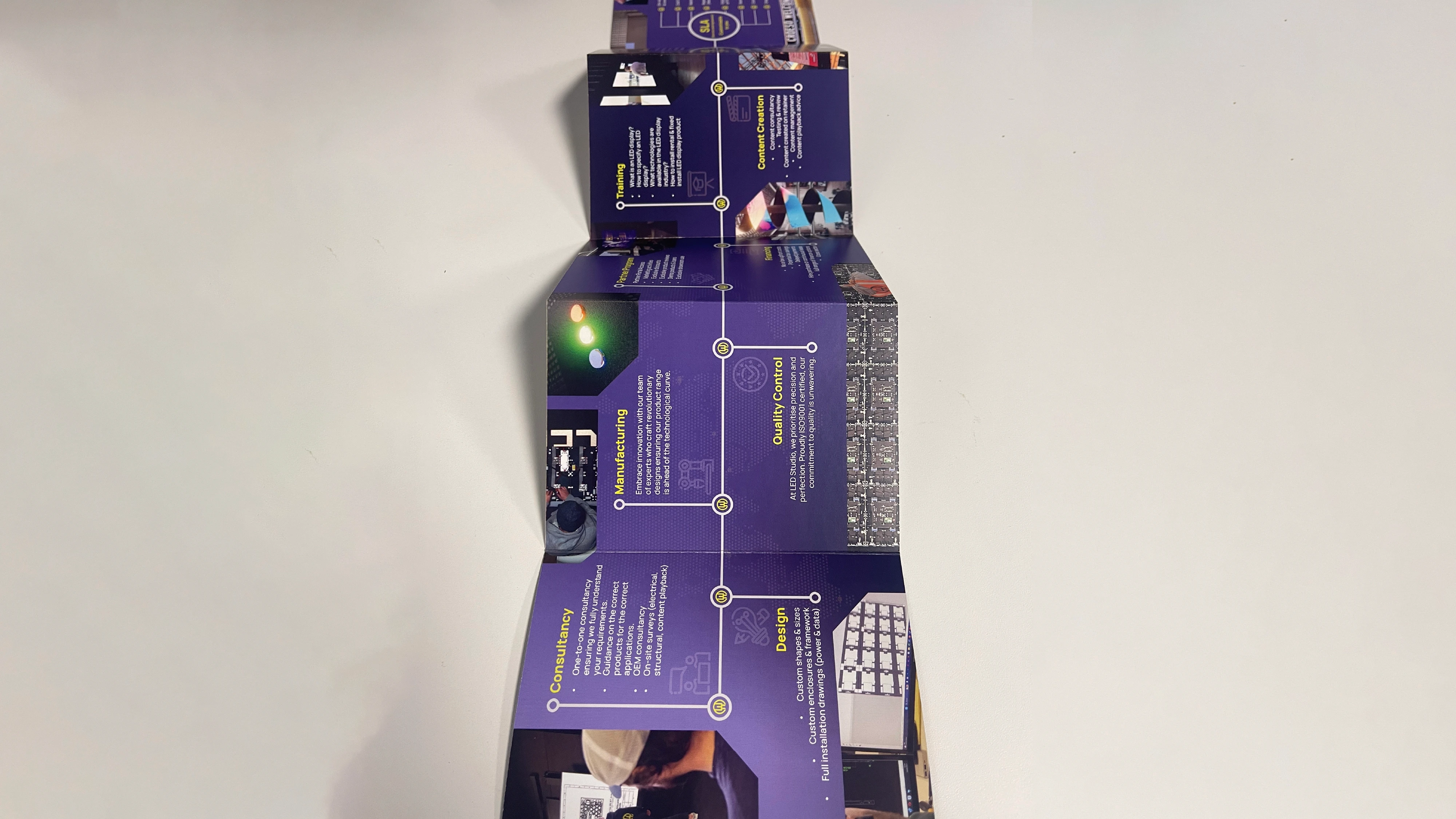 concertina booklet design