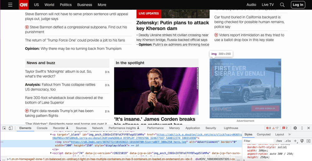 Chrome dev tools for ad operations