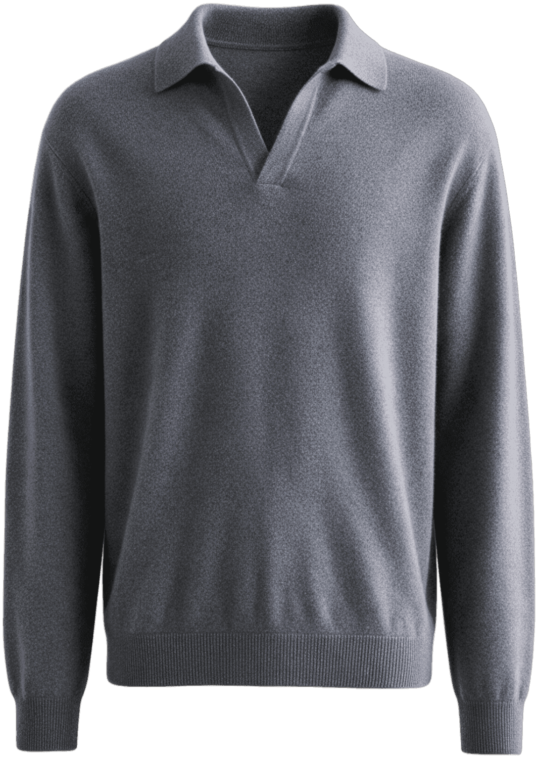 Cashmere knit polo