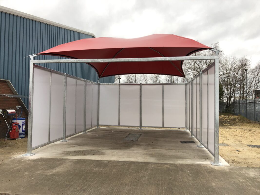 Paneling and Enclosed Structure Canopy