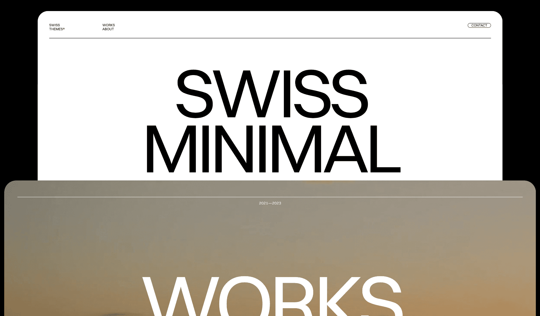 Swiss Minimal: Minimal Portfolio Template